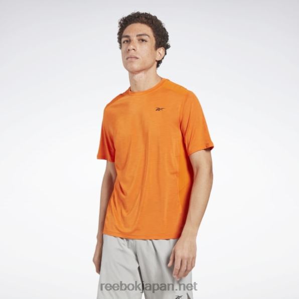 男性 アクティブチルアスリートTシャツ Reebok スマッシュオレンジS23-R 0P4081282