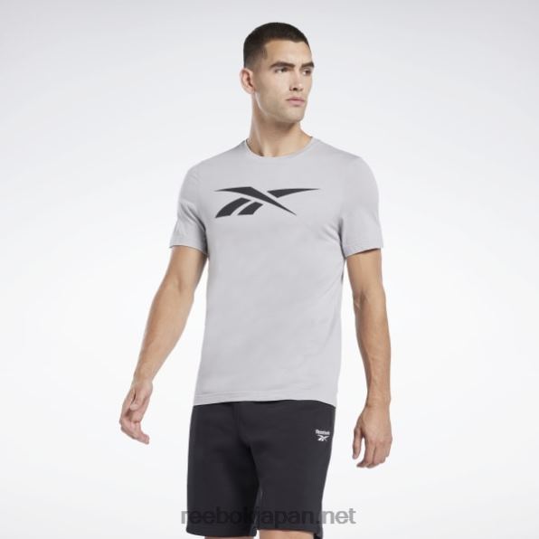 男性 グラフィック シリーズ ベクトル t シャツ Reebok ピュアグレー3 0P4081244